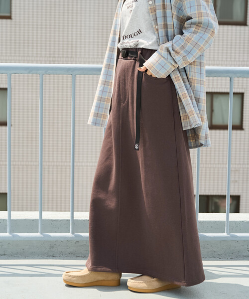 FREAK'S STORE（フリークスストア）の「限定展開　FREAK'S STORE OUTDOORS 裏起毛 クライミング スカート（スカート・レディース・オリーブ/ブルー/ブラウン/ブラック/ライトグレー・MEDIUM/SMALL）」の13枚目の写真