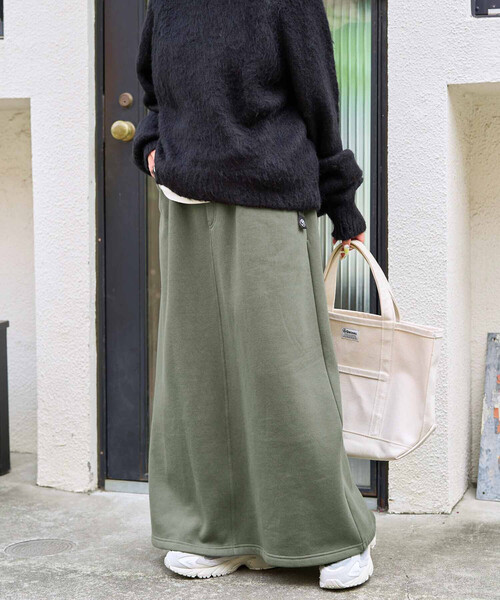 FREAK'S STORE（フリークスストア）の「限定展開　FREAK'S STORE OUTDOORS 裏起毛 クライミング スカート（スカート・レディース・オリーブ/ブルー/ブラウン/ブラック/ライトグレー・MEDIUM/SMALL）」の16枚目の写真