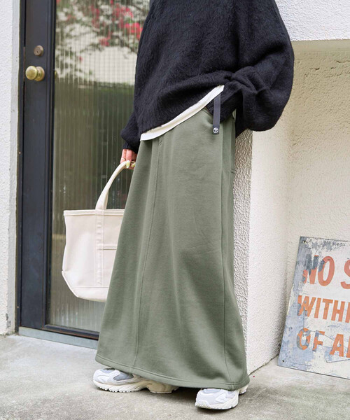 FREAK'S STORE（フリークスストア）の「限定展開　FREAK'S STORE OUTDOORS 裏起毛 クライミング スカート（スカート・レディース・オリーブ/ブルー/ブラウン/ブラック/ライトグレー・MEDIUM/SMALL）」の20枚目の写真