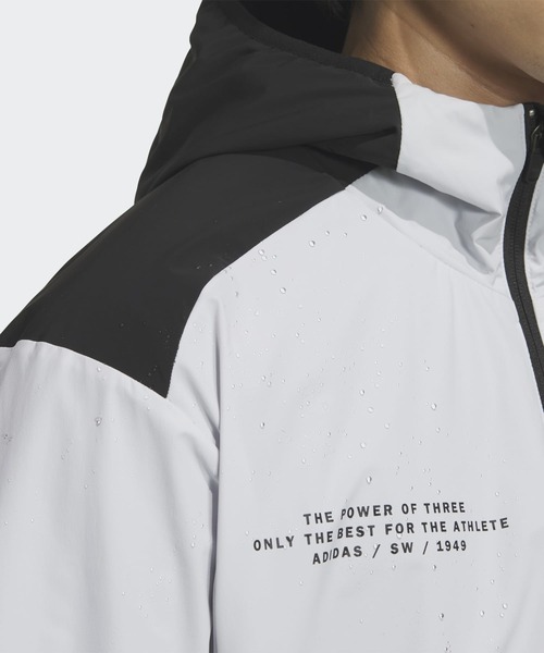 adidas（アディダス）の「アディダスアダプテーション レギュラーフィット ストレッチ ウーブン フード付き フルジップ トラックトップ / ジャージ / アディダス adidas（マウンテンパーカー・メンズ・ブルー/グレー/ブラック・MEDIUM/XX-LARGE/LARGE/X-LARGE/3XL/SMALL/X-SMALL）」の19枚目の写真