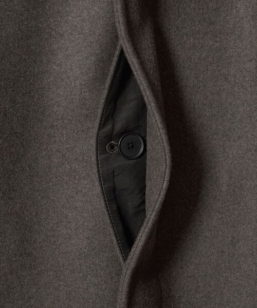 Steven Alan（スティーブンアラン）の「＜Steven Alan＞ WL/CA バルカラー コート（ステンカラーコート・メンズ・ダークグレー/ブラウン・S/M/L/XL）」の3枚目の写真