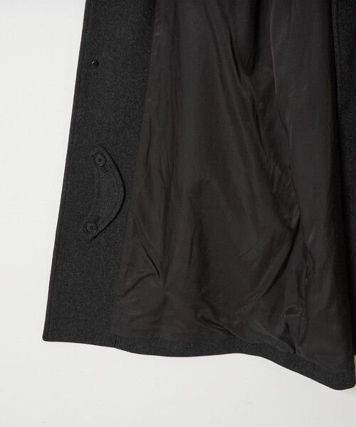 Steven Alan（スティーブンアラン）の「＜Steven Alan＞ WL/CA バルカラー コート（ステンカラーコート・メンズ・ダークグレー/ブラウン・S/M/L/XL）」の7枚目の写真