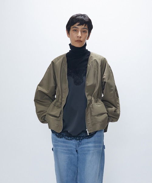 美品✨ 定価3.7万 プルミエアロンディスモン ツイルタフタブルゾン 1er Arrondissement（プルミエアロンディスモン）の「【WEB限定カラー