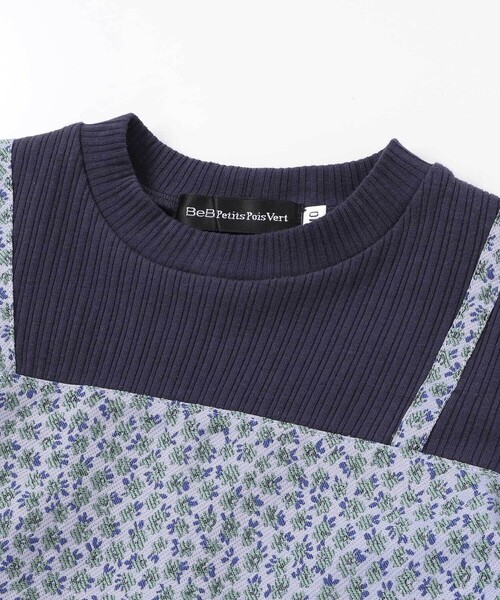 BeBe Petits Pois Vert（ベベプチポワヴェール）の「重ね着風花ジャガードチュニック+バルーンパンツセットアップ（セットアップ・キッズ・ブルー系その他/ピンク系その他・100cm/110cm/130cm/120cm/150cm/140cm）」の12枚目の写真