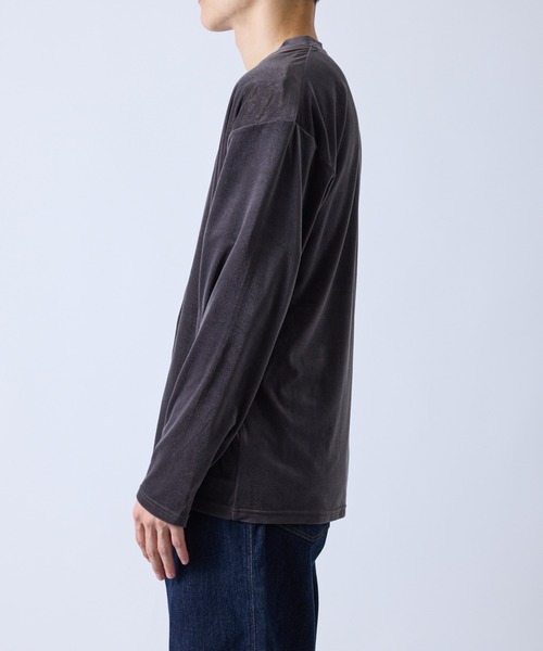 le cercle ADAM ET ROPE'(ルセルクルアダムエロペ)の「ドレープベロアアンサンブルカーディガン(アンサンブル・メンズ・グレー/ベージュ/ダークブラウン・L/M/LL)」の7枚目の写真
