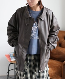cepo（セポ）の「フェイクレザージップアップブルゾン（ブルゾン・レディース）」
