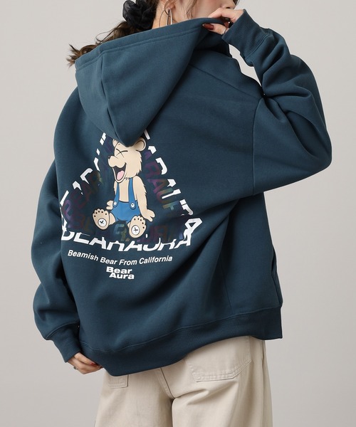 FUNALIVE（ファンアライブ）の「ワイドシルエット レトロデザイン裏起毛ZIPパーカー 韓国系（パーカー・メンズ・杢グレー/ブラック系1/ブラウン/ホワイト系1/ブラック系3/ブラック系その他/スモーキーグリーン系2/スモーキーグリーン系1/ホワイト系2/ブラック系2/ブラック系その他2/スモークピンク/ブラック系その他3/ホワイト系3/ブラック系4・LL/L/M）」の13枚目の写真