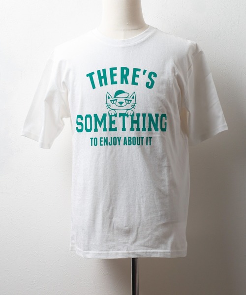 Bling Leads(ブリングリーズ)の「★Bling leads★THERE'S SOMETHING PRINT Tee(Tシャツ/カットソー・メンズ・チャコールグレー/ブラック/ホワイト・LARGE/MEDIUM)」の2枚目の写真