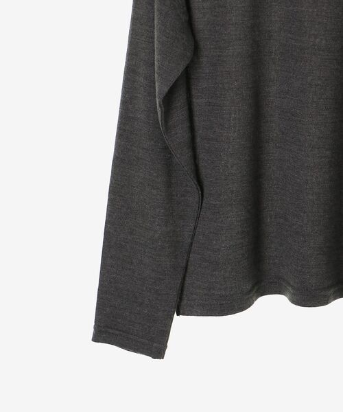 le.coeur blanc(ルクールブラン)の「《手洗い可能》ニットプルオーバー×ビスチェセット(ニット/セーター・レディース・ブラック/チャコールグレー/ブラウン・38)」の7枚目の写真