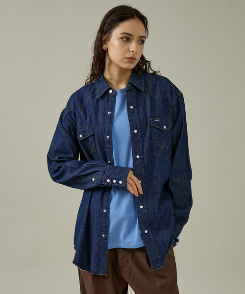 Wrangler/ラングラー / デニムシャツ / ウエスタンシャツ/ デニシャツ