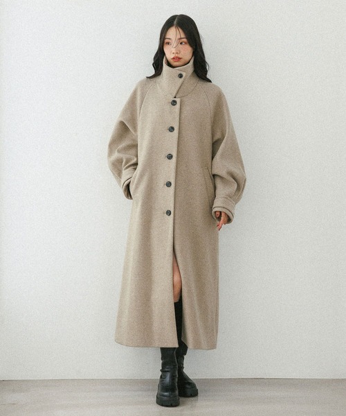 2WAYステンカラーロングコート 587549（ステンカラーコート）｜Heather