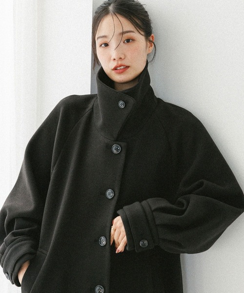 Heather(ヘザー)の「2WAYステンカラーロングコート 587549(ステンカラーコート・レディース・ベージュ/ブラック/ブラウン系その他・S/M)」の6枚目の写真