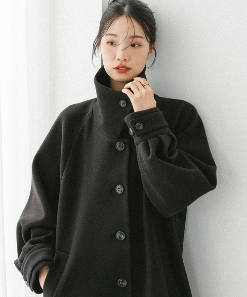 Heather(ヘザー)の「2WAYステンカラーロングコート 587549(ステンカラーコート・レディース・ベージュ/ブラック/ブラウン系その他・S/M)」の7枚目の写真