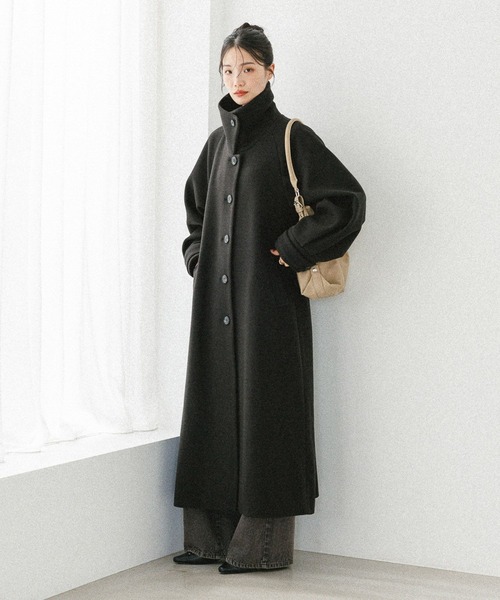 2WAYステンカラーロングコート 587549（ステンカラーコート）｜Heather