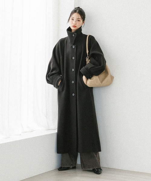 Heather(ヘザー)の「2WAYステンカラーロングコート 587549(ステンカラーコート・レディース・ベージュ/ブラック/ブラウン系その他・S/M)」の10枚目の写真