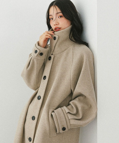 Heather(ヘザー)の「2WAYステンカラーロングコート 587549(ステンカラーコート・レディース・ベージュ/ブラック/ブラウン系その他・S/M)」の13枚目の写真