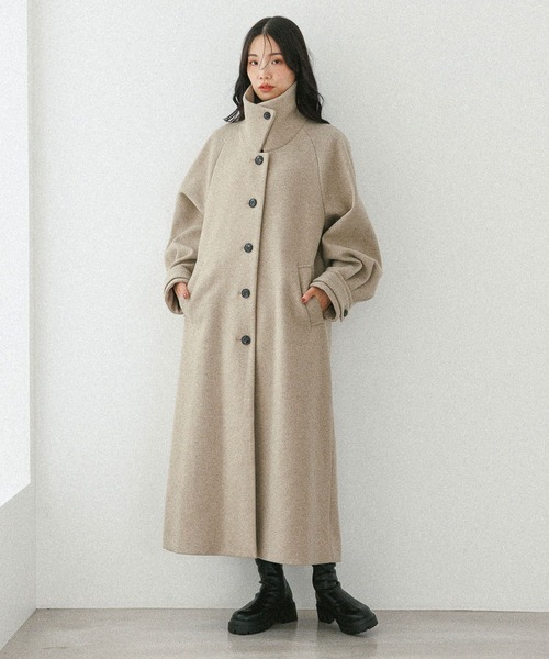 2WAYステンカラーロングコート 587549（ステンカラーコート）｜Heather