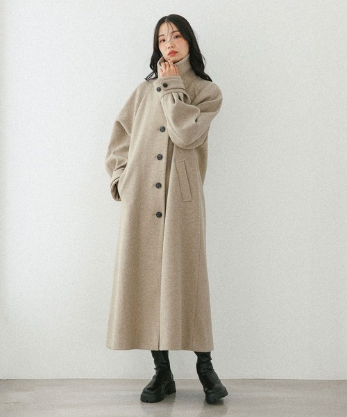 Heather(ヘザー)の「2WAYステンカラーロングコート 587549(ステンカラーコート・レディース・ベージュ/ブラック/ブラウン系その他・S/M)」の15枚目の写真