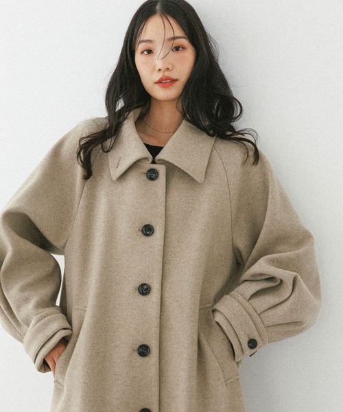 Heather(ヘザー)の「2WAYステンカラーロングコート 587549(ステンカラーコート・レディース・ベージュ/ブラック/ブラウン系その他・S/M)」の16枚目の写真