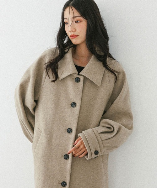 Heather(ヘザー)の「2WAYステンカラーロングコート 587549(ステンカラーコート・レディース・ベージュ/ブラック/ブラウン系その他・S/M)」の18枚目の写真