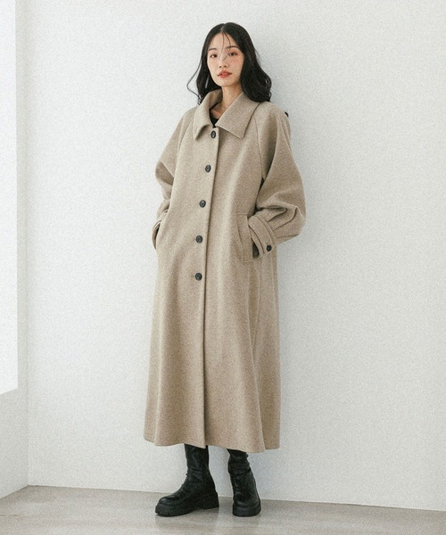 2WAYステンカラーロングコート 587549（ステンカラーコート）｜Heather