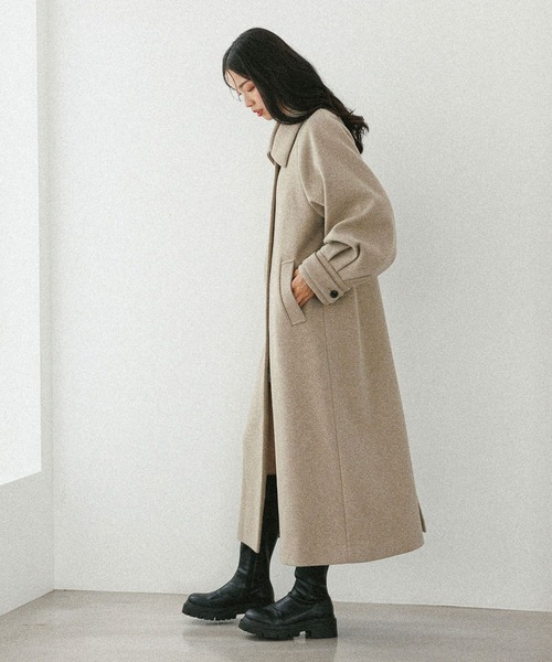 Heather(ヘザー)の「2WAYステンカラーロングコート 587549(ステンカラーコート・レディース・ベージュ/ブラック/ブラウン系その他・S/M)」の22枚目の写真