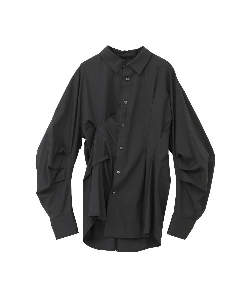 MANOF(マノフ)の「RANDOM TUCK SHIRTS(シャツ/ブラウス・レディース・ブラック/ブルー/ホワイト・M/S)」の16枚目の写真