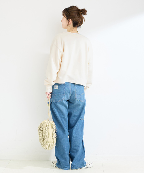 Simplicite(サンプリシテ)の「ウォッシャブル / 2WAYスウェットカーディガン(カーディガン/ボレロ・レディース・レッド/ホワイト/ブラック・FREE)」の13枚目の写真