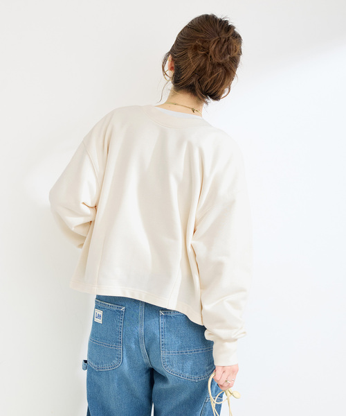 Simplicite(サンプリシテ)の「ウォッシャブル / 2WAYスウェットカーディガン(カーディガン/ボレロ・レディース・レッド/ホワイト/ブラック・FREE)」の16枚目の写真