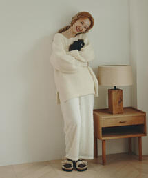 N.(N. Natural Beauty Basic) | 【PS/低身長サイズ】フェザータッチワイドパンツ(その他パンツ)