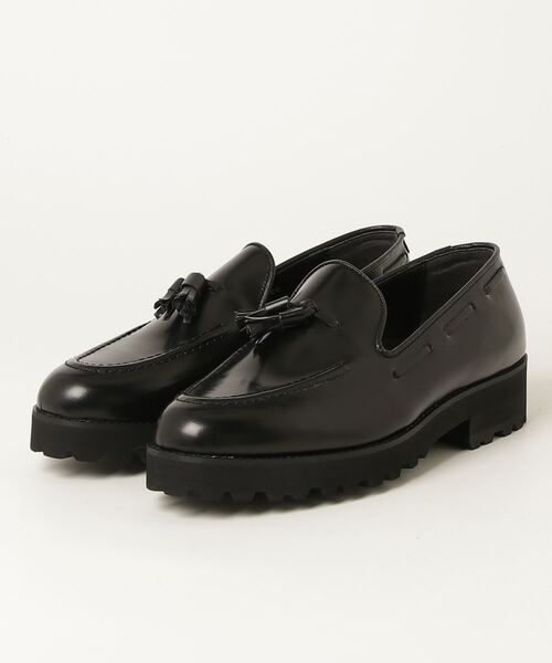 KENFORD(ケンフォード)の「ケンフォード メンズ K026 TANK SOLE TASSEL LOAFERS タンクソール タッセル ローファー(ローファー・メンズ・ブラック・25.5/26/26.5/27/25/24.5/27.5)」の4枚目の写真