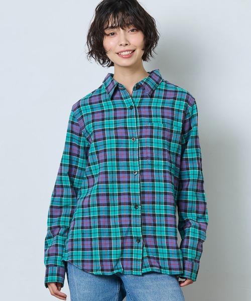 L.L.Bean（エルエルビーン）の「サンウォッシュ・ツイル・シャツ 米国フィット・プチ（シャツ/ブラウス・レディース・レッド系その他/グリーン系その他/ホワイト系その他/パープル系その他・MEDIUM/SMALL/X-SMALL）」の2枚目の写真