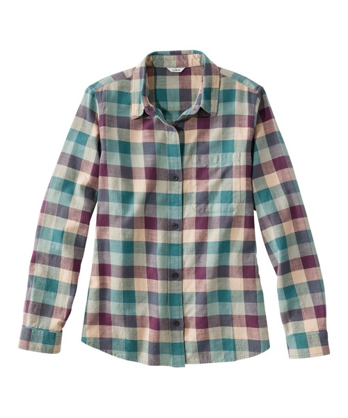 L.L.Bean（エルエルビーン）の「サンウォッシュ・ツイル・シャツ 米国フィット・プチ（シャツ/ブラウス・レディース・レッド系その他/グリーン系その他/ホワイト系その他/パープル系その他・MEDIUM/SMALL/X-SMALL）」の3枚目の写真