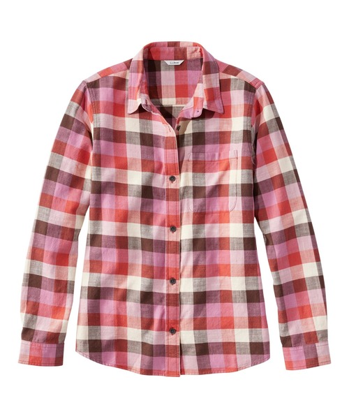 L.L.Bean（エルエルビーン）の「サンウォッシュ・ツイル・シャツ 米国フィット・プチ（シャツ/ブラウス・レディース・レッド系その他/グリーン系その他/ホワイト系その他/パープル系その他・MEDIUM/SMALL/X-SMALL）」の4枚目の写真
