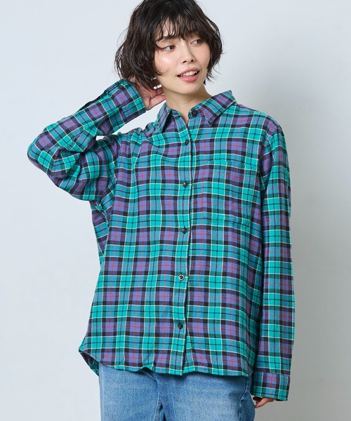 L.L.Bean（エルエルビーン）の「サンウォッシュ・ツイル・シャツ 米国フィット・プチ（シャツ/ブラウス・レディース・レッド系その他/グリーン系その他/ホワイト系その他/パープル系その他・MEDIUM/SMALL/X-SMALL）」の15枚目の写真