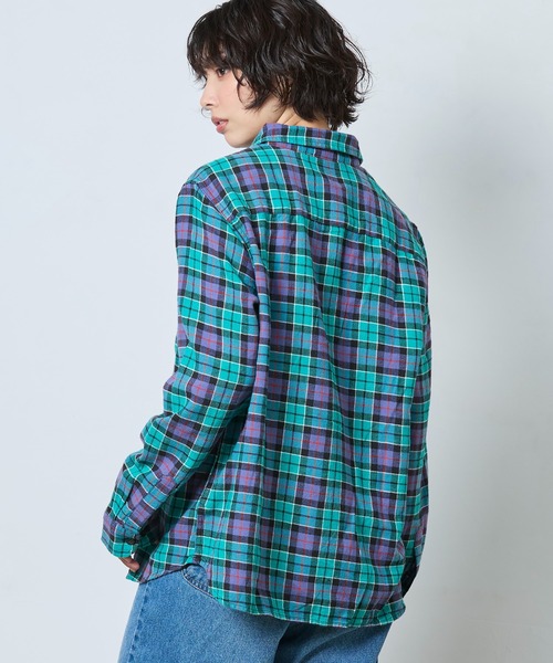 L.L.Bean（エルエルビーン）の「サンウォッシュ・ツイル・シャツ 米国フィット・プチ（シャツ/ブラウス・レディース・レッド系その他/グリーン系その他/ホワイト系その他/パープル系その他・MEDIUM/SMALL/X-SMALL）」の17枚目の写真