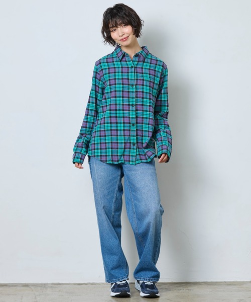 L.L.Bean（エルエルビーン）の「サンウォッシュ・ツイル・シャツ 米国フィット・プチ（シャツ/ブラウス・レディース・レッド系その他/グリーン系その他/ホワイト系その他/パープル系その他・MEDIUM/SMALL/X-SMALL）」の18枚目の写真