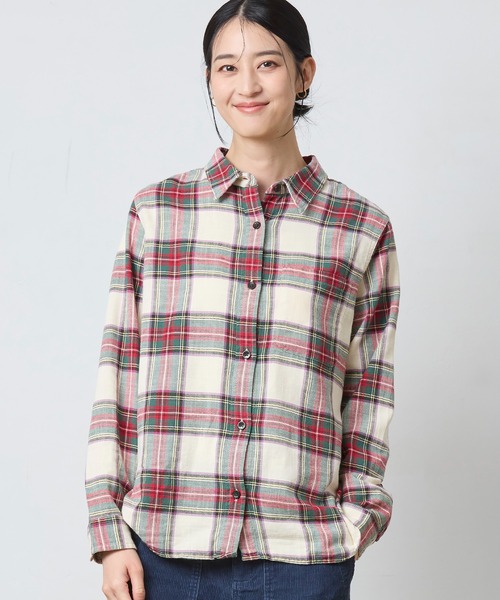L.L.Bean（エルエルビーン）の「サンウォッシュ・ツイル・シャツ 米国フィット・プチ（シャツ/ブラウス・レディース・レッド系その他/グリーン系その他/ホワイト系その他/パープル系その他・MEDIUM/SMALL/X-SMALL）」の5枚目の写真