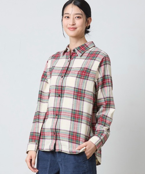 L.L.Bean（エルエルビーン）の「サンウォッシュ・ツイル・シャツ 米国フィット・プチ（シャツ/ブラウス・レディース・レッド系その他/グリーン系その他/ホワイト系その他/パープル系その他・MEDIUM/SMALL/X-SMALL）」の8枚目の写真