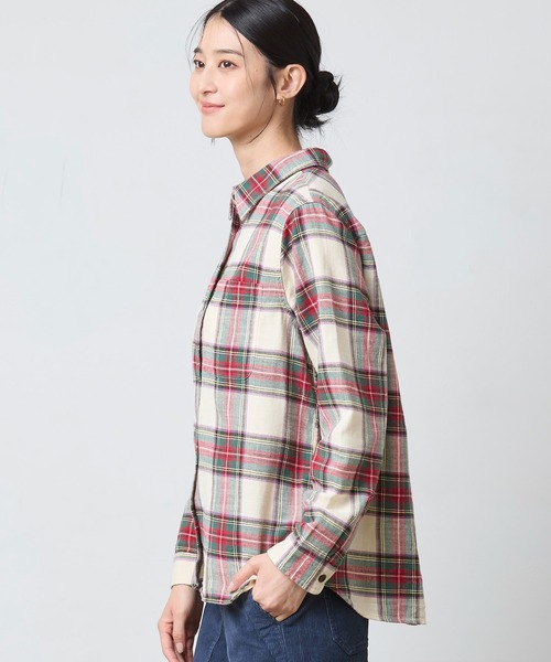 L.L.Bean（エルエルビーン）の「サンウォッシュ・ツイル・シャツ 米国フィット・プチ（シャツ/ブラウス・レディース・レッド系その他/グリーン系その他/ホワイト系その他/パープル系その他・MEDIUM/SMALL/X-SMALL）」の9枚目の写真