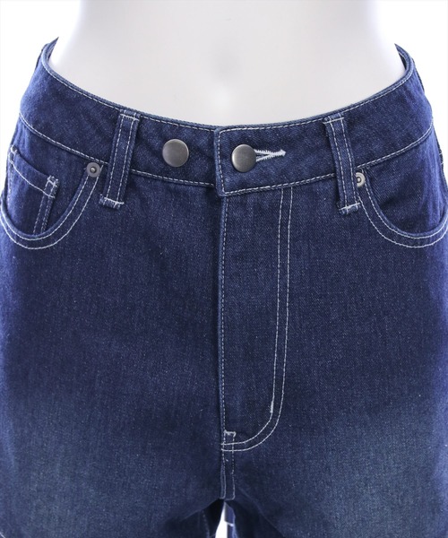 clear（クリア）の「【低身長用サイズ有】サイドスリットスラブワイドデニムパンツ［大人 カジュアル 着回し力抜群］（その他パンツ・レディース・ブルー/ネイビー・PS/S/M）」の19枚目の写真