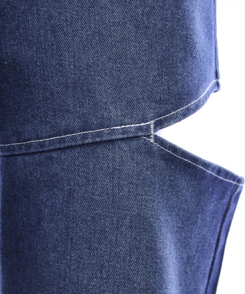 clear（クリア）の「【低身長用サイズ有】サイドスリットスラブワイドデニムパンツ［大人 カジュアル 着回し力抜群］（その他パンツ・レディース・ブルー/ネイビー・PS/S/M）」の11枚目の写真