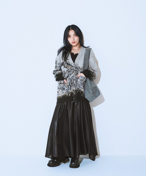 JEANASIS（ジーナシス）の「【選べる着丈】グリッターイレヘムスカート/604741（スカート・レディース・ホワイト/ブラック系その他/ブラック/ブラウン系その他/シルバー・FREE/SMALL）」の22枚目の写真