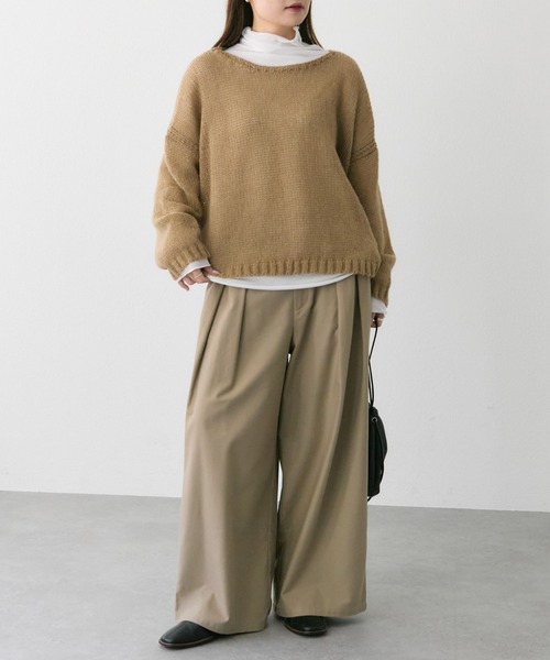 PUAL CE CIN（ピュアルセシン）の「3Gドロップ天竺ニットプルオーバー（ニット/セーター・レディース・ピンク/ライトグレー/ネイビー/ベージュ/ブルー・FREE）」の14枚目の写真