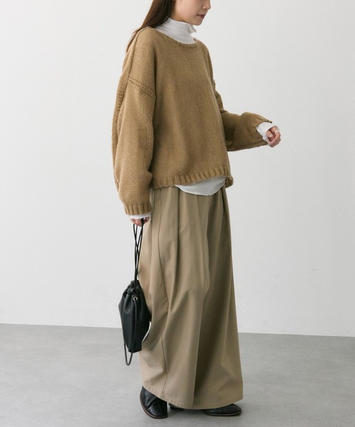 PUAL CE CIN（ピュアルセシン）の「3Gドロップ天竺ニットプルオーバー（ニット/セーター・レディース・ピンク/ライトグレー/ネイビー/ベージュ/ブルー・FREE）」の13枚目の写真