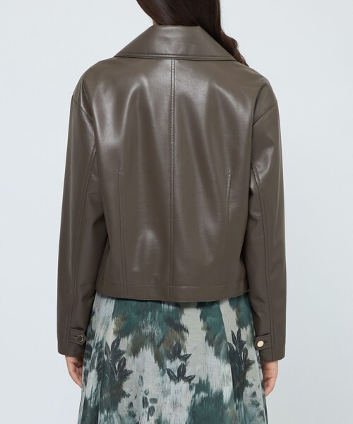 シンセティックレザー ライトジャケット（テーラードジャケット