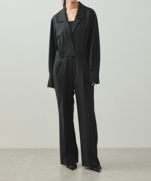 EMOELLE】テーラードリラクシーオールインワン（つなぎ