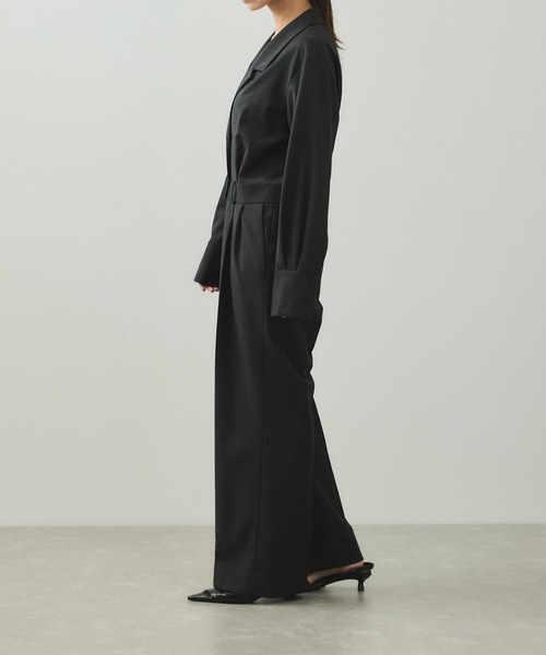 ADAM ET ROPE'（アダムエロペ）の「【EMOELLE】テーラードリラクシーオールインワン（つなぎ/オールインワン・レディース・チャコールグレー/ベージュ系その他2・36/38）」の7枚目の写真