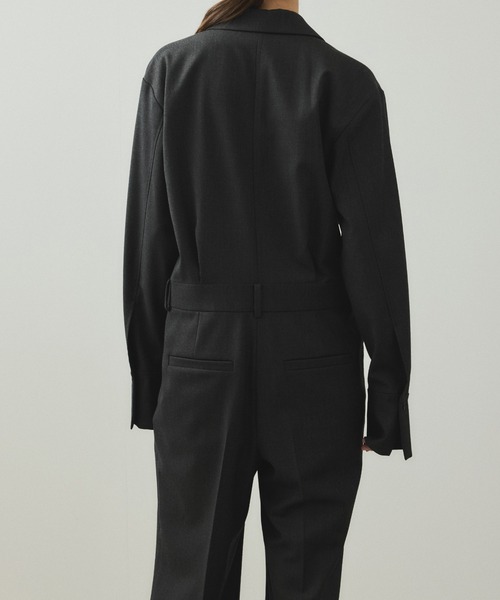 EMOELLE】テーラードリラクシーオールインワン（つなぎ