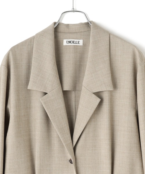 ADAM ET ROPE'（アダムエロペ）の「【EMOELLE】テーラードリラクシーオールインワン（つなぎ/オールインワン・レディース・チャコールグレー/ベージュ系その他2・36/38）」の15枚目の写真